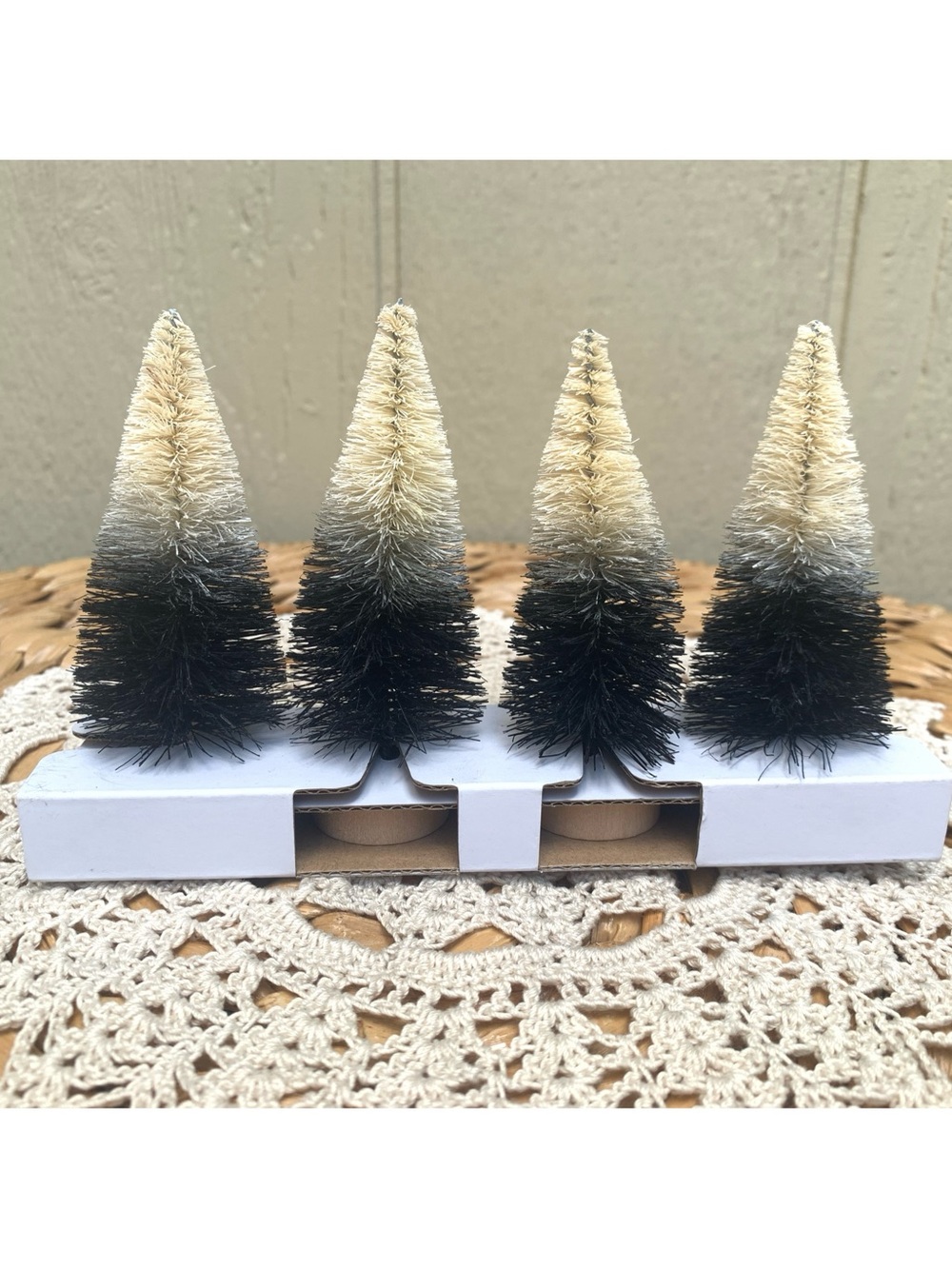 Target Hyde & Eek 2024 Small Bottle Brush Halloween Trees Set of 4